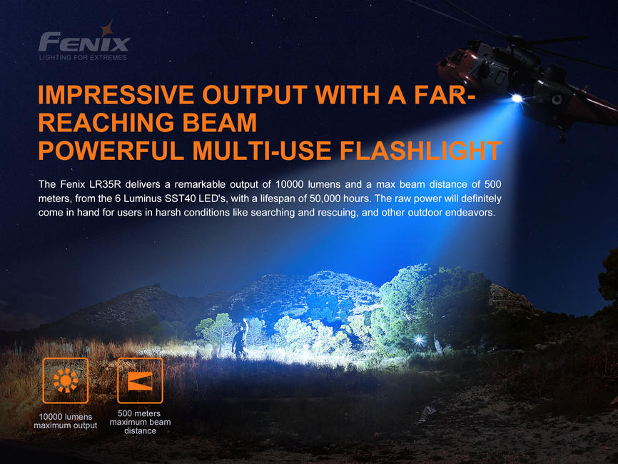 Fenix LR35R nabljiva svetilka
