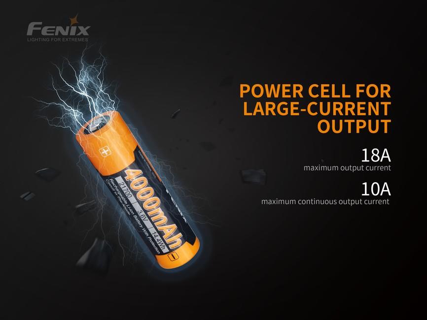 Fenix 21700 polnilna baterija Li-Ion, 4000 mAh