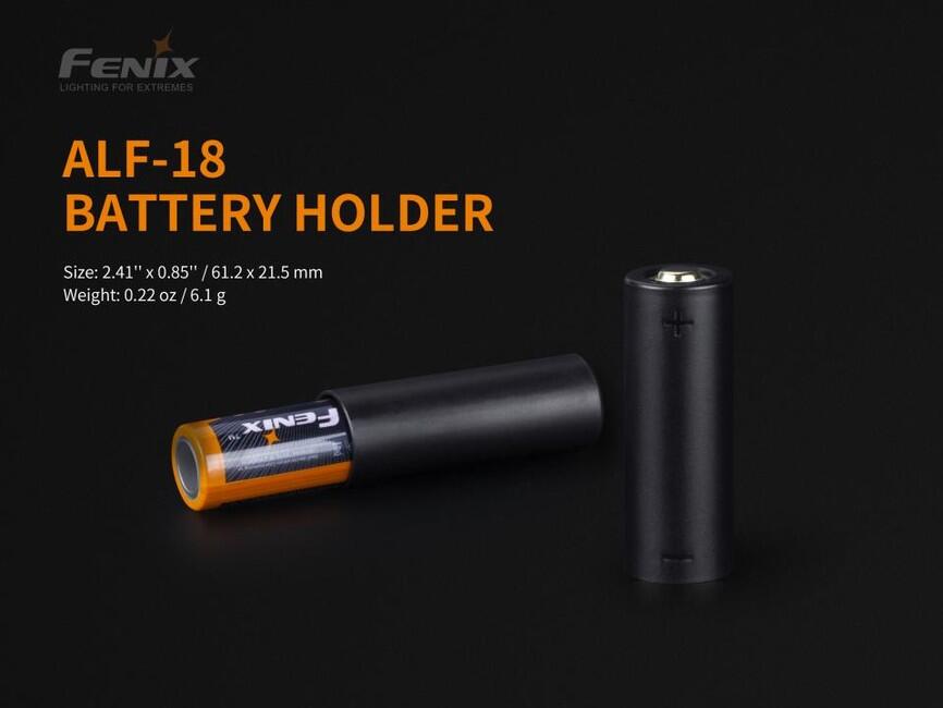 Fenix Alf-18 redukciski nastavek za akumulator 21700