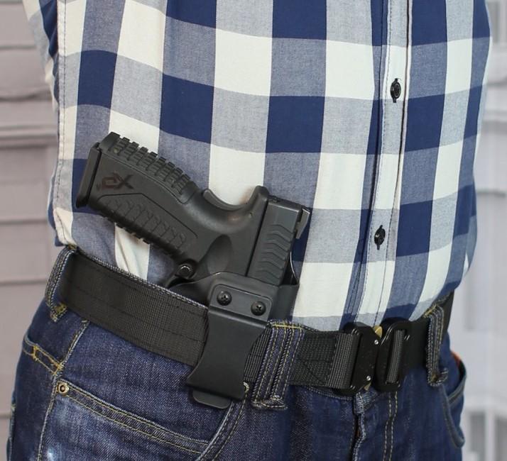 Falco Glock 19 iwb kydex tok za pas, črn desni