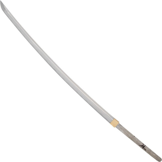 John Lee Katana Blade, Forged 72.5 cm, Brass Habaki, Unfinished Wooden Scabbard