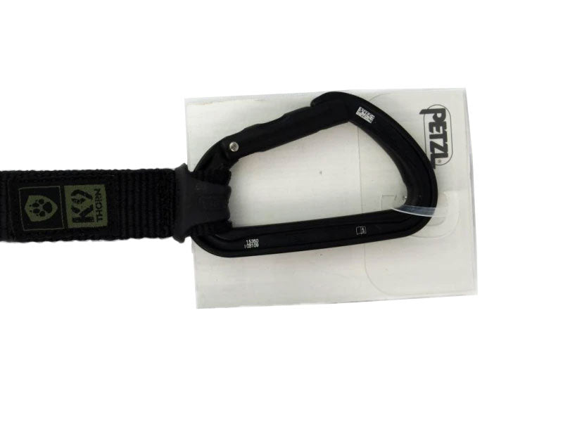 K9 Thorn vodila z dvojnim uchopom in vponko petzl, črna, XL