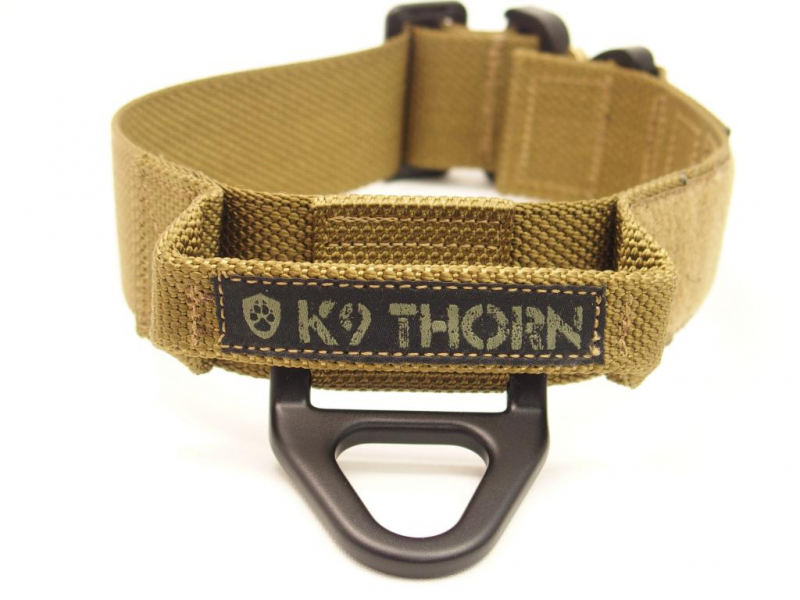 K9 Thorn ovratnik s ročajem Cobra-Bravo 45mm, rjav coyote