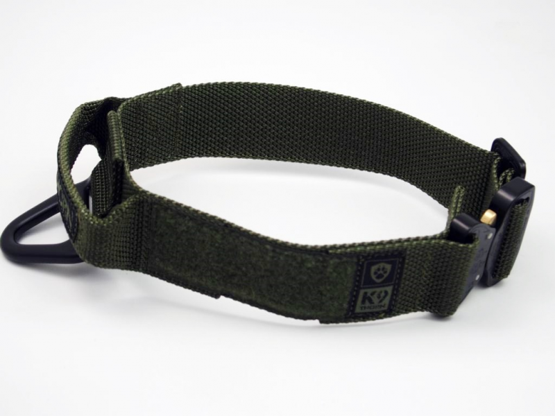 K9 Thorn Cobra-Bravo ovratnik s ročajem 45mm, olivno zelen