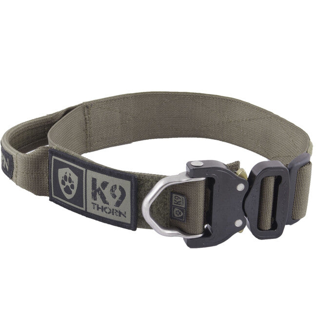K9 Thorn Cobra-Echo ovratnik s ročajem 38mm, olivno zelen
