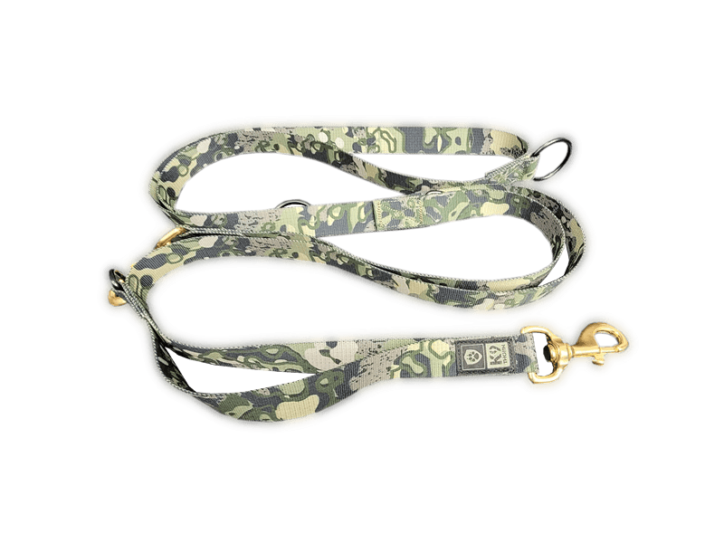 K9 Thorn Removable Leash with Front Handle, Camo