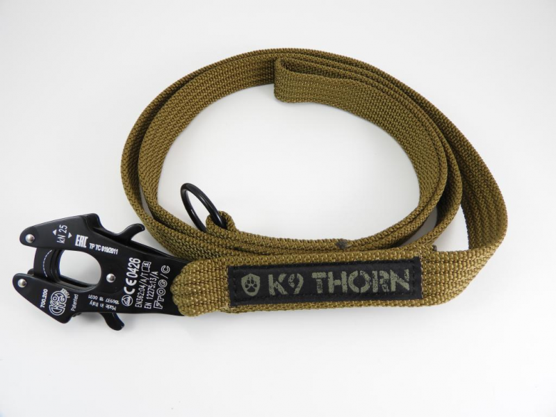 K9 Thorn Kong Frog vodi 200cm, rjava Coyote