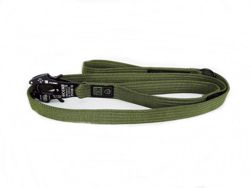 K9 Thorn Leash with 2 Handles Kong Frog 200cm, Olive