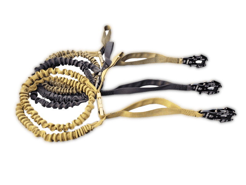 K9 Thorn Kong Frog Λουρί με Απορροφητή Κραδασμών, Λαδί, 45/120cm