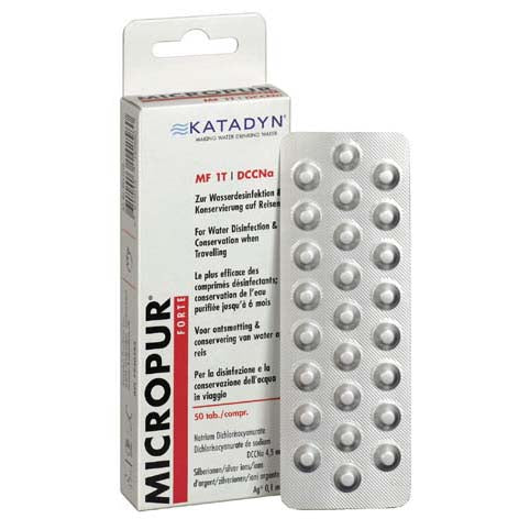 Katadyn Forte razkužitvene tablete za vodo, 50 kos