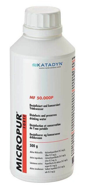 Katadyn Micropur Forte MF 50'000P prah za dezinfekcijo vode, 500g