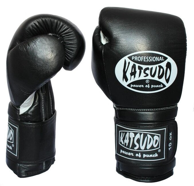 Katsudo Profesional boksarske rokavice, črne