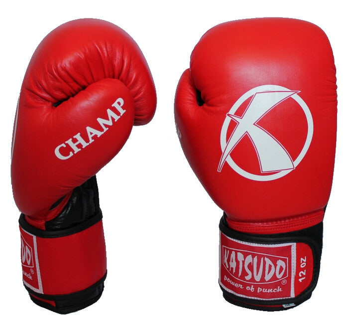 Katsudo Champion IV Boxing Gloves, Red