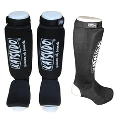 Katsudo Strike Shin and Instep Guards, Black