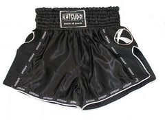 Katsudo Hurricane Thai Boxing Shorts, Black