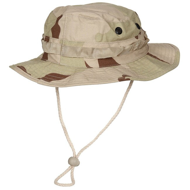 MFH GI Bush ameriški klobuk Rip stop s šnurko, 3 col. desert