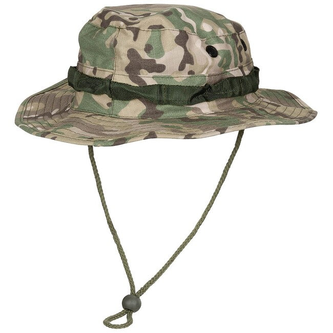 MFH GI Bush kapa Rip stop z vrvico, operation-camo