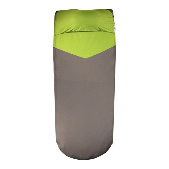 Klymit Luxe V Sheet XL prevleka za napihljivo podlogo za spanje, zeleno-siva