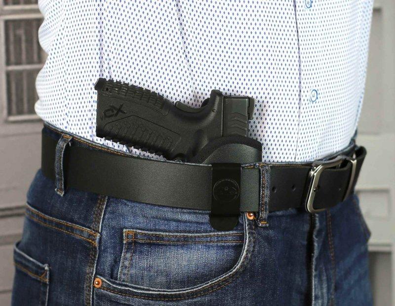 Falco Smith IWB najlonski tok za nošenje v hlačah za CZ P07, črn, desni
