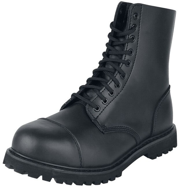 Brandit Phantom usnjene kanady z 10-vrstičnim šnuranjem, črne
