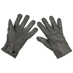MFH BW Leather Gloves, Grey