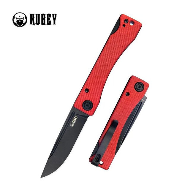 KUBEY Akino preklopni nož, rdeč