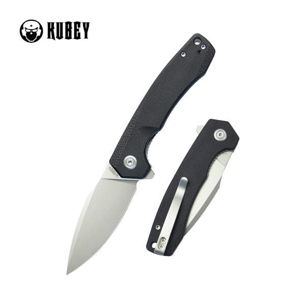 KUBEY Calyce Drop Pt. preklopni nož, črn