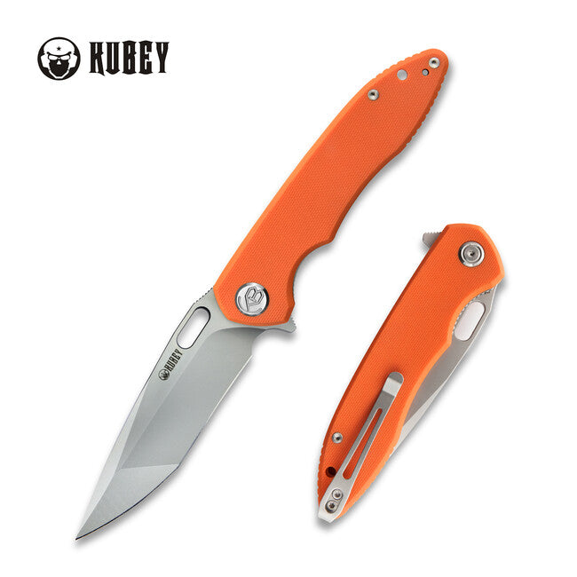 KUBEY Darkness preklopni nož, oranžen