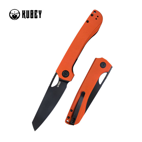 KUBEY Elang preklopni nož, oranžna in črna