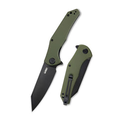 KUBEY Flash Folding Knife, AUS 10 Steel, Green