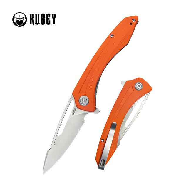 KUBEY Merced preklopni nož Orange G10