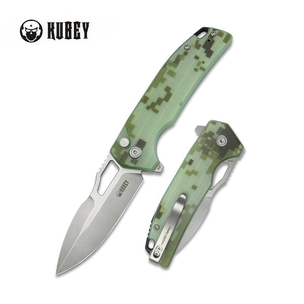 KUBEY RDF Αναδιπλούμενο Μαχαίρι Τσέπης, Tan G10