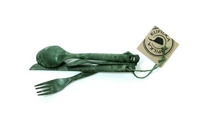Kupilka CUTLERY kampinski pribor, zelen