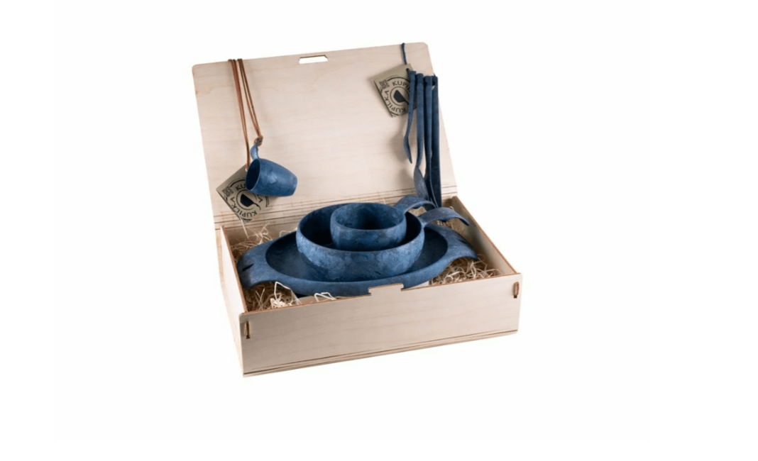 Kupilka Premium Blue komplet posode v darilnem pakiranju, modra