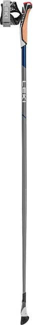 LEKI Nordic Walking Poles Smart Flash, Light Anthracite-Midnight Blue Dark Metallic-White