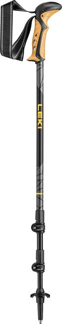 LEKI Khumbu Lite smučarske palice, črna-temno antracit-mango, 100 - 135 cm