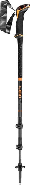 LEKI Sherpa Lite smučarske palice, neonsko oranžna-črna-jeansno modra, 100 - 135 cm