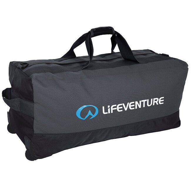 Lifeventure Potovalna torba na kolesih 120 l, črna / oglje siva