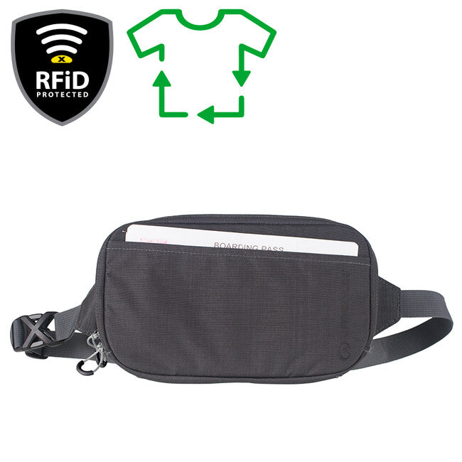 Lifeventure RFiD potovalni tok za dokumente, siva