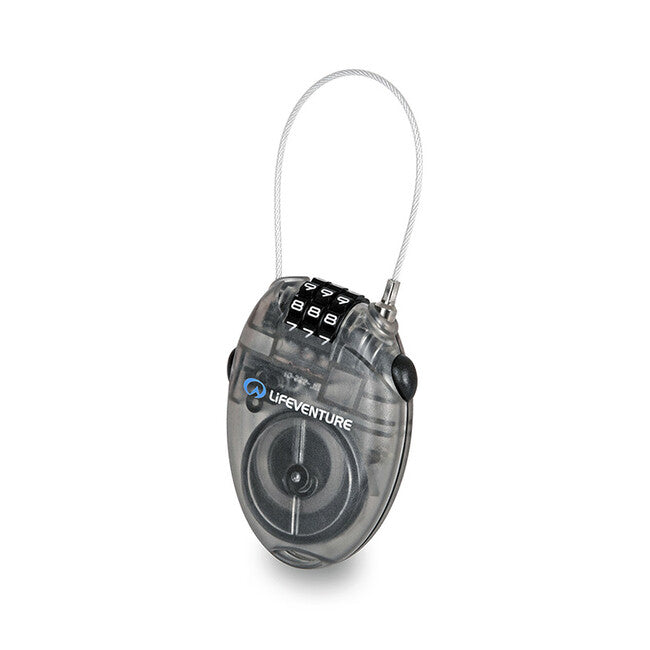 Lifeventure Mini Cable Lock številčni ključavnica s jeklenim kablom 70 cm
