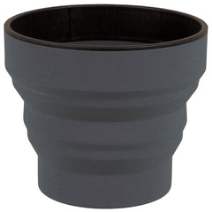 Lifeventure Ellipse Flexi Mug zložljiv silikonski lonček 350 ml, siv