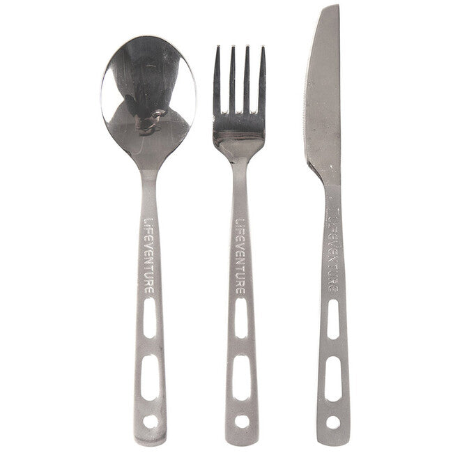 Lifeventure Knife Fork Spoon Set - Basic potovalni pribor