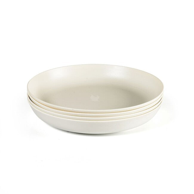 LIGHT MY FIRE RamenPlate komplet za čiščenje iz bioplastičnega krožnika 4 kos, kremasta