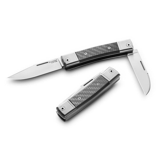 Lionsteel BestMAN BM13 CF nož z dvojičnim rezilom iz nerjavečega jekla M390