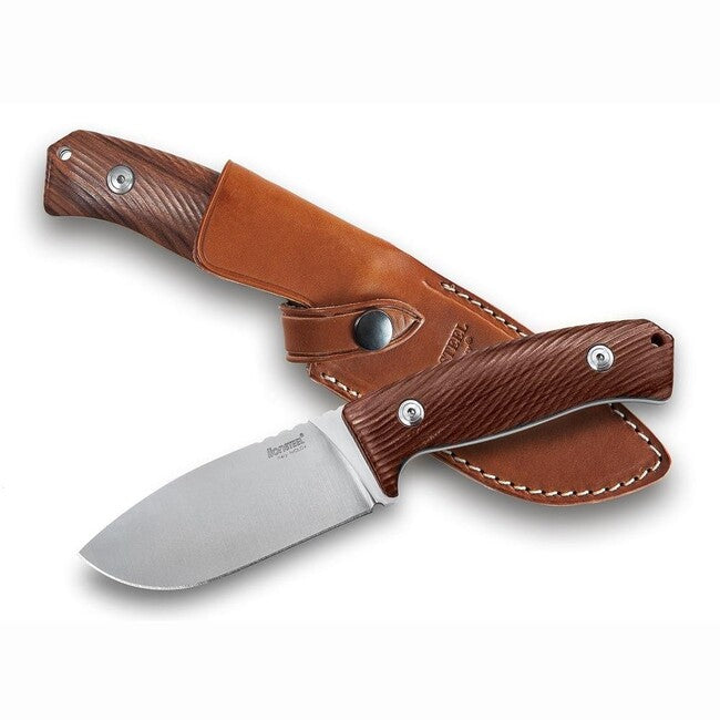 Lionsteel M3 ST lovska bodala z ročajem iz santoški palissandra.