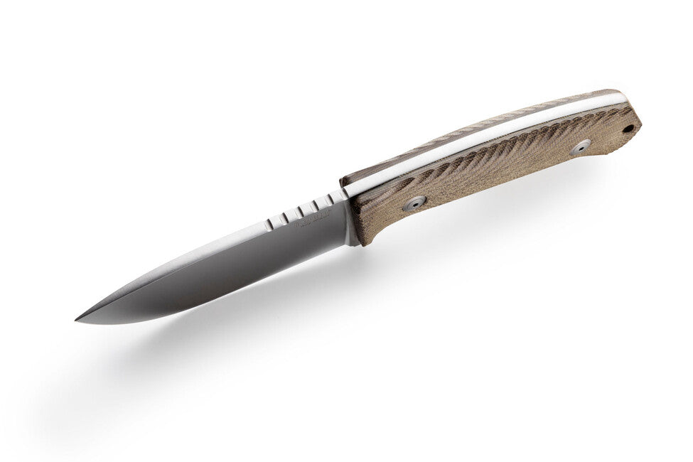 Lionsteel M3 lovska bodala CVN s ročajem iz naravnega platna
