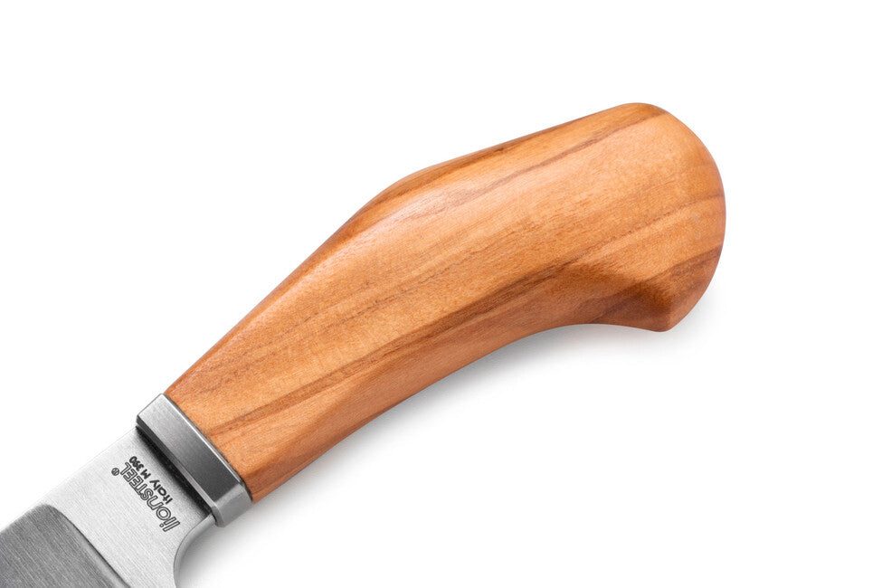 Lionsteel WILLY WL1 UL nož s fiksnim rezilom z ročajem iz olivnega lesa