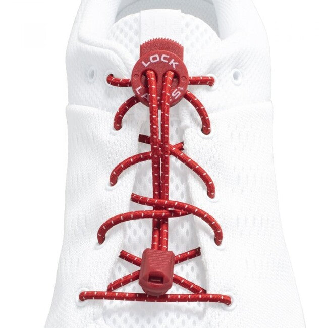 Lock Laces trakovi za čevlje, rdeči