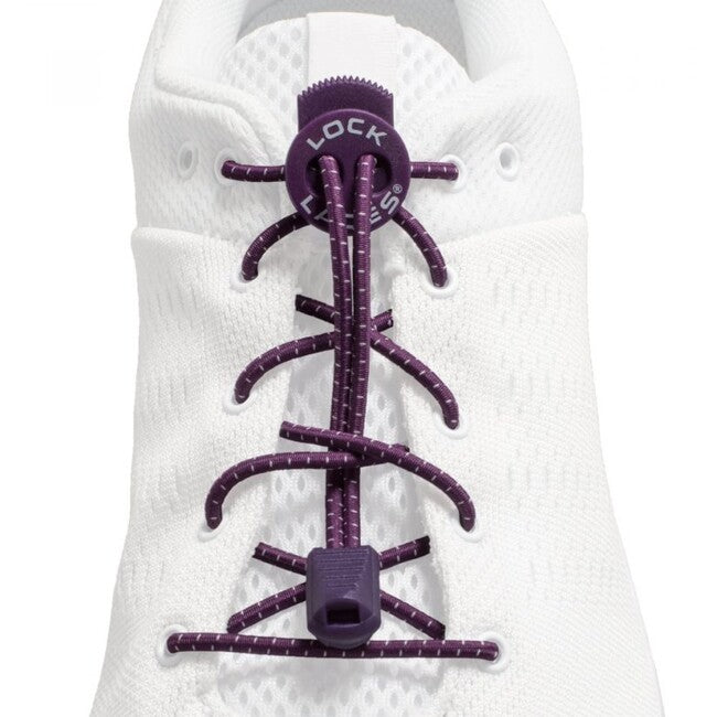 Lock Laces vezalke do čevljev, vijoličena