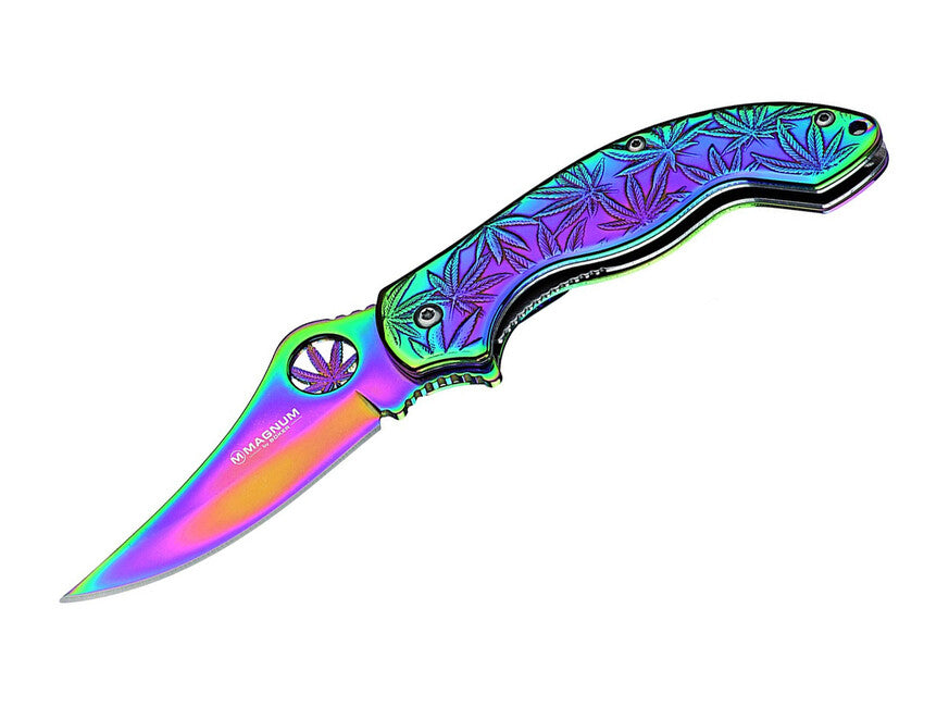 BÖKER® Magnum Colorado žepni zbirateljski nož 8,2cm, mavrični, celojekelni